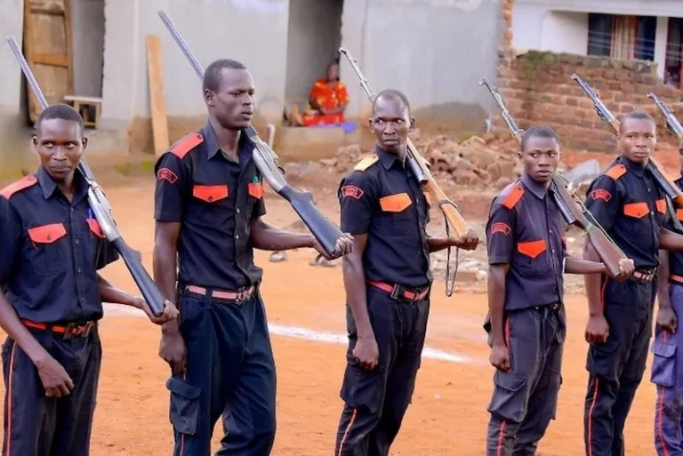 Ultimate Security Guards during parade.webp